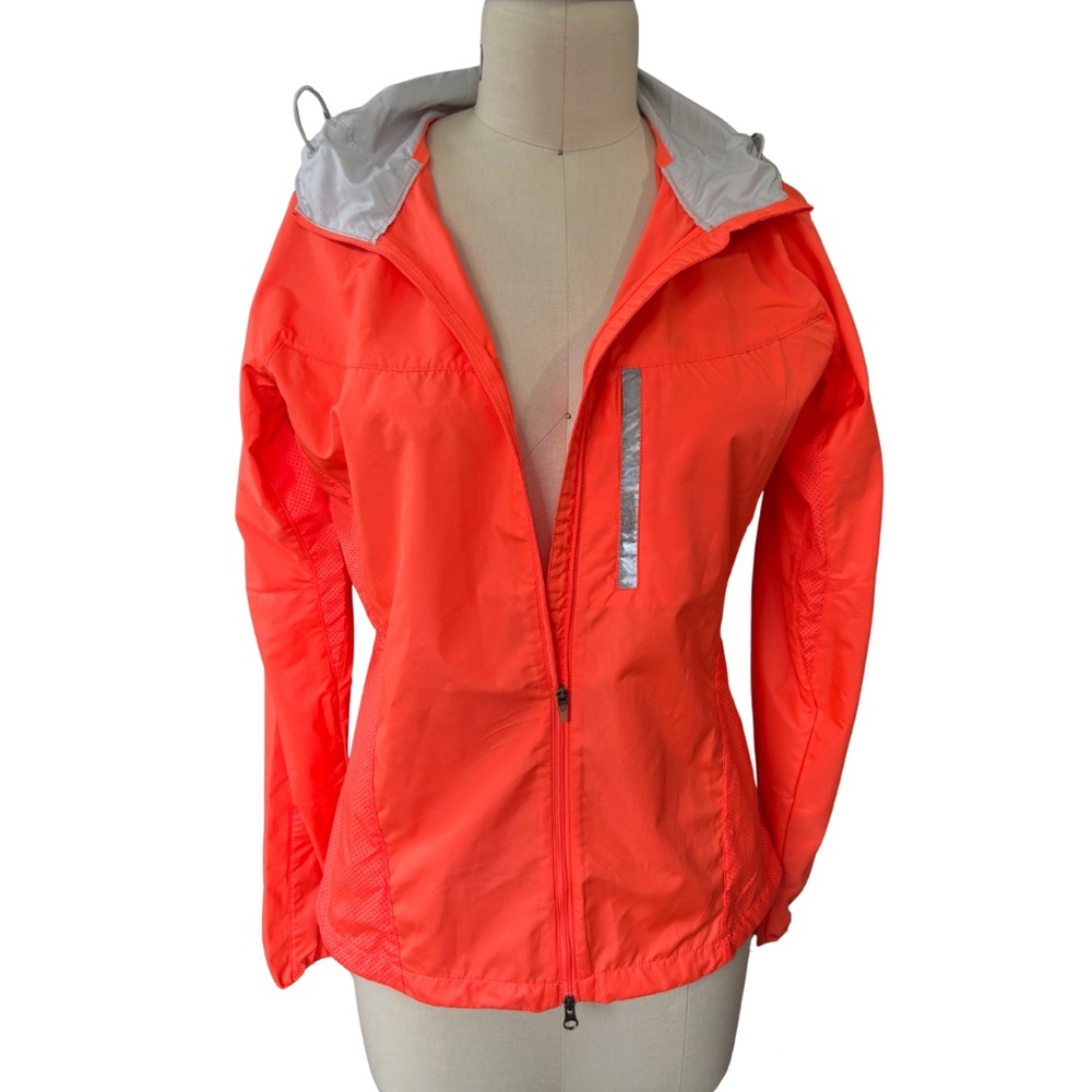 Nike Women's Vibrant Orange Lightweight Athletic Windbreaker Jacket size M - Picture 2 of 10